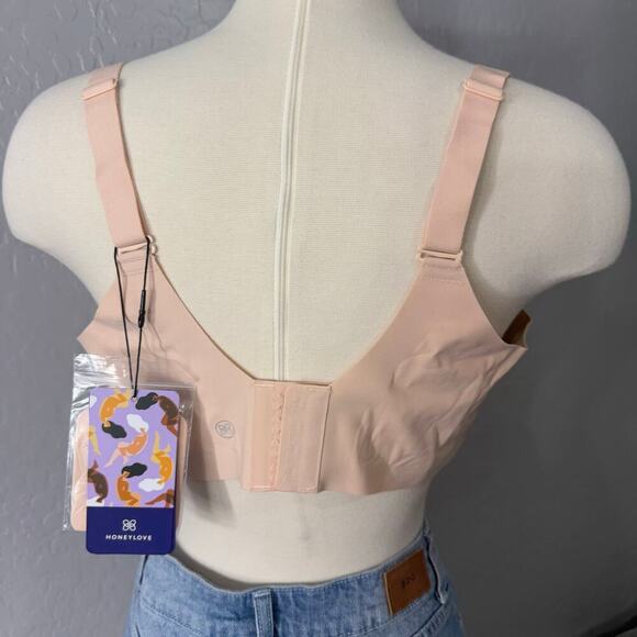Honeylove Liftwear Crossover Bra, Blush, 1X - Picture 2 of 4